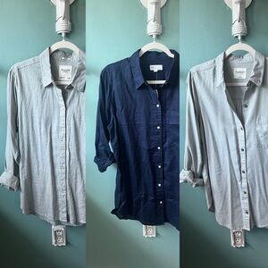 Bundle of 3 Women’s Shirts - A&F + NWT Gap